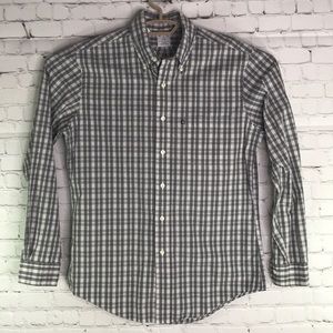 Brooks Brothers plaid button down long sleeve polo